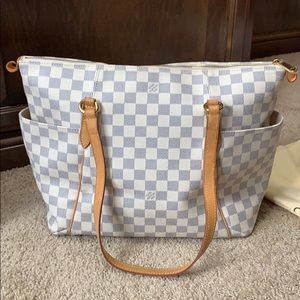 Louis Vuitton Totally MM Damier Azure Tote